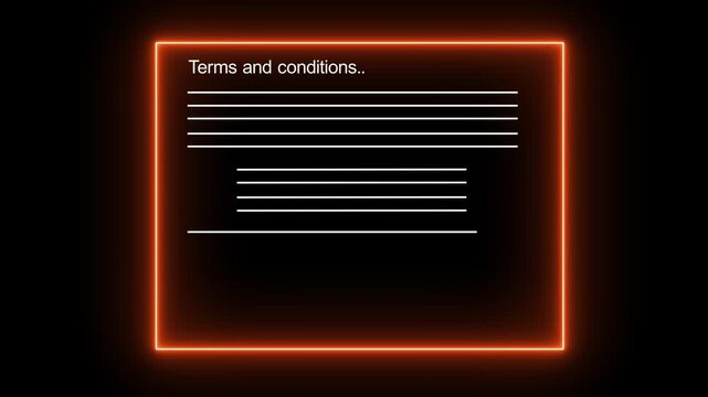 Reading terms and conditions of website, isolated on a transparent background. motion graphic of a Check mark for accept Terms of use concept..