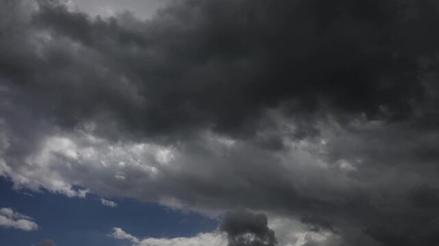 Time-lapse, Dramatic cloud atmosphere with thunderclouds, Austria