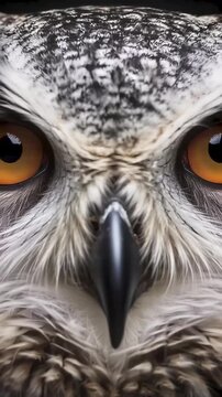 B&uacute;ho, b&uacute;ho nival, ave rapaz, ave nocturna, retrato de b&uacute;ho, primer plano, macrofotograf&iacute;a, fotograf&iacute;a de aves, fauna silvestre, vida silvestre, naturaleza, ojos naranjas, iris &aacute;mbar, mirada intensa, p
