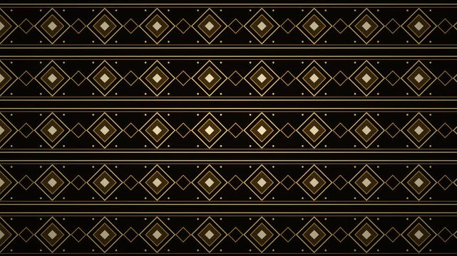 Luxury Black and Gold Geometric Diamond Pattern Background Texture