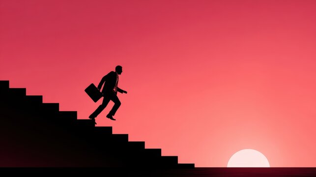 business male stand and feel happy on the most hight at the target, success, leader, teamwork, target, Aim, confident, achievement, goal, on plan, finish, generate by AI
