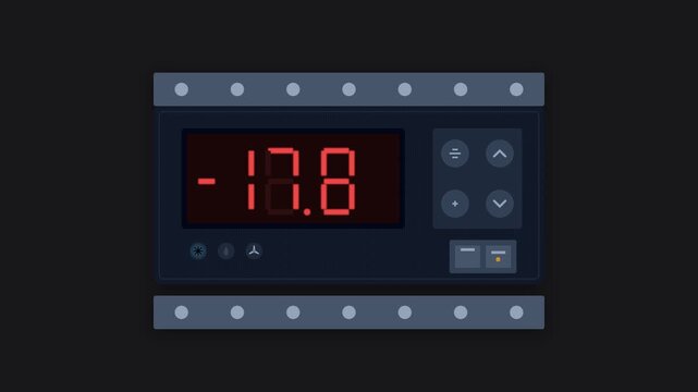 Industrial Digital Refrigeration Controller with Seven Segment Led Display and Defrost Logic