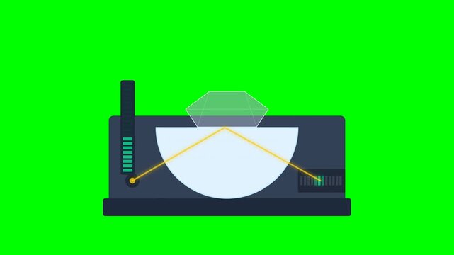 Modern Gemstone Refractometer Digital Prism Analysis for High Dispersion Zircon Identification and Optical Testing