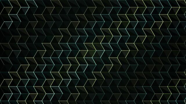 Abstract looping pattern of zigzag lines creating a dynamic geometric background