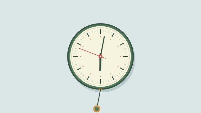 Vintage Wall Clocks Showing Different Times