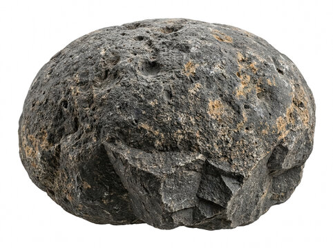Basalt rock showing rough weathered texture