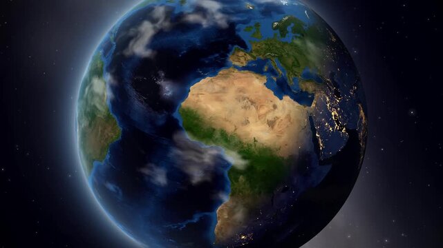 Earth Zoom In to Baoding China Satellite Animation