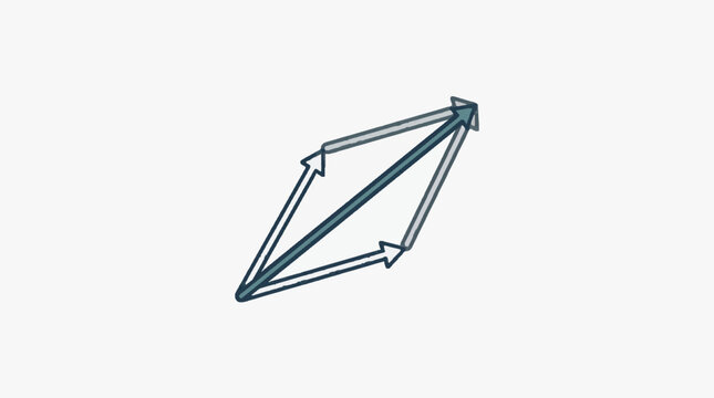 Geometric Wireframe Diagonal Frame Structure.