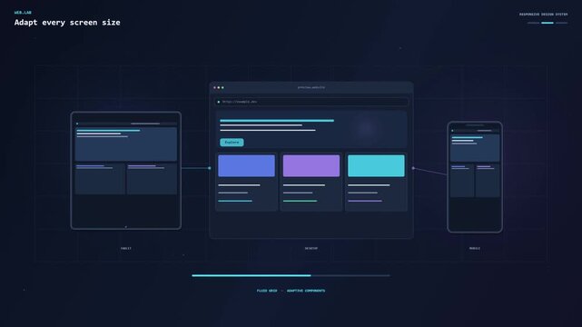 Responsive Website Design Development Process Concept