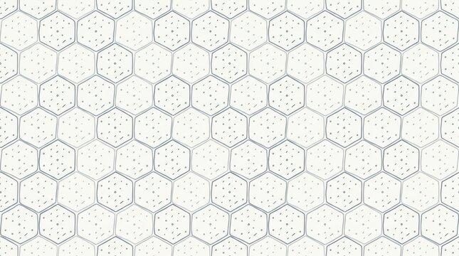 Subtle White Honeycomb Hexagon Pattern