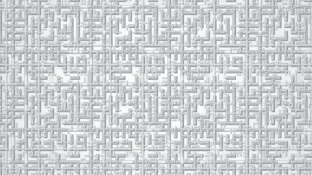 Metallic circuit maze pattern moving seamless loop