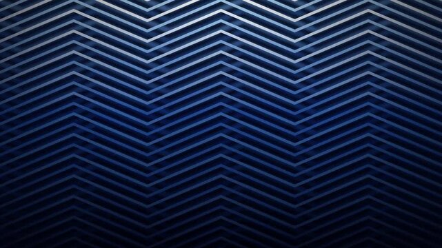 3D chevron zigzag blue pattern seamless loop motion background