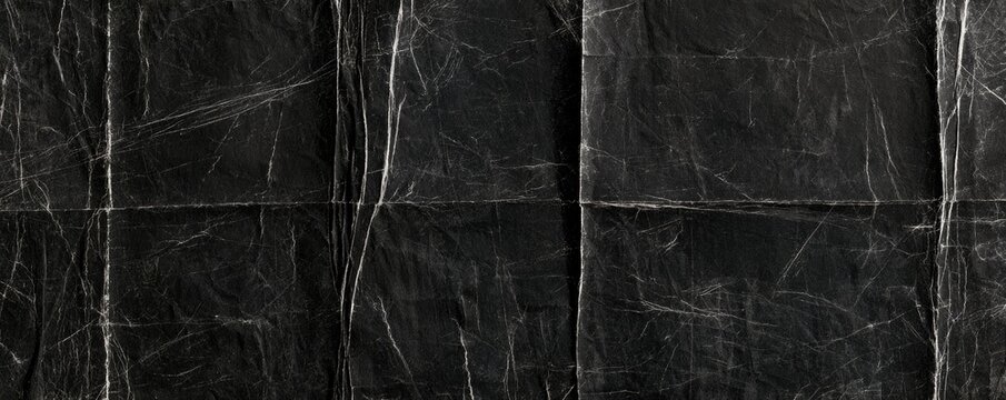 Black marble surface with white veining, showing natural stone texture and elegant pattern in a polished finish.