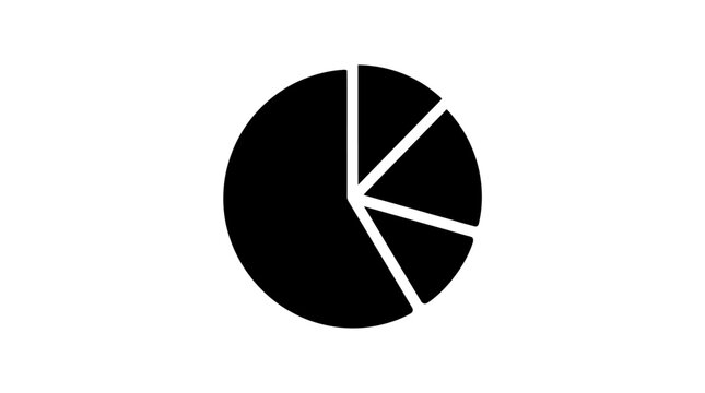 Graphic representation of data distribution in circular chart form