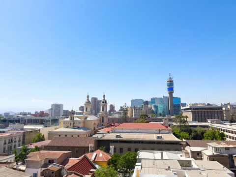 Entel Tower skyline Santiago Chile