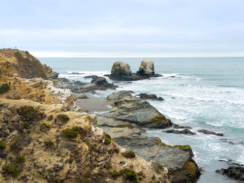 rocky coastline Punta  Lobos  Pichilemu