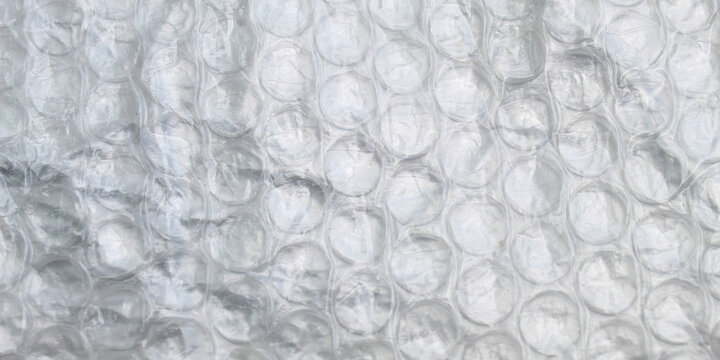 White bubble plastic texture with circle pattern