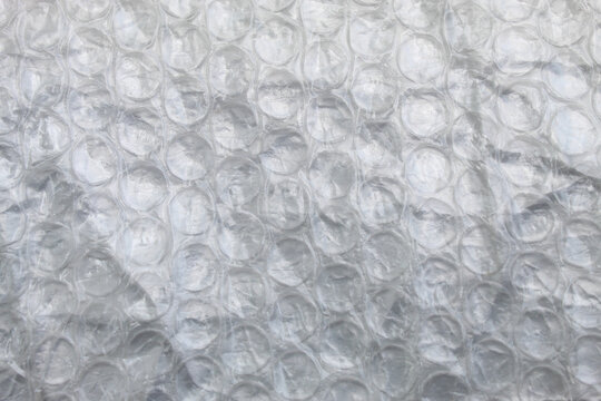 White bubble plastic texture with circle pattern