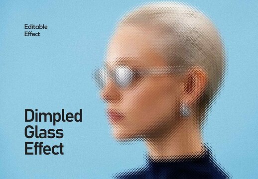 Dimpled Glass Photo Effect