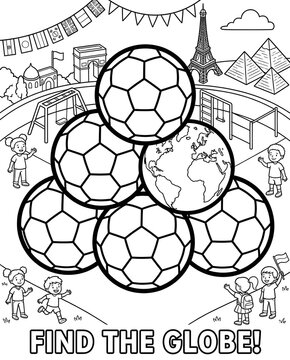 Isometric Visual Discrimination Worksheet for Kids Children's Educational World Geography Coloring Page 3D Shape Matching and Visual Perception Activity Printable Visual Comparison Puzzle