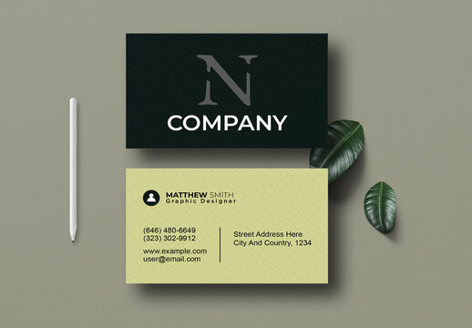 Modern Corporate Business Card Template Design