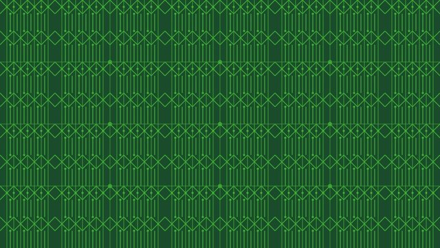 Green Technology Geometric Pattern Digital Circuit Background