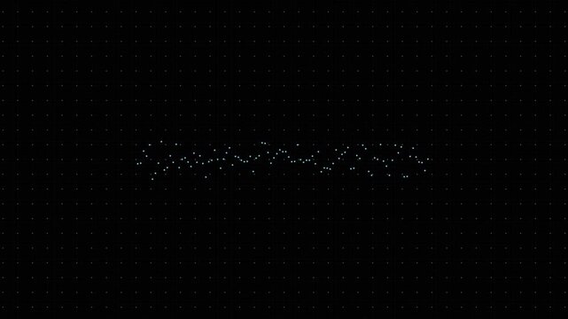 Scattered data point plot on dark grid revealing analytic pattern concept