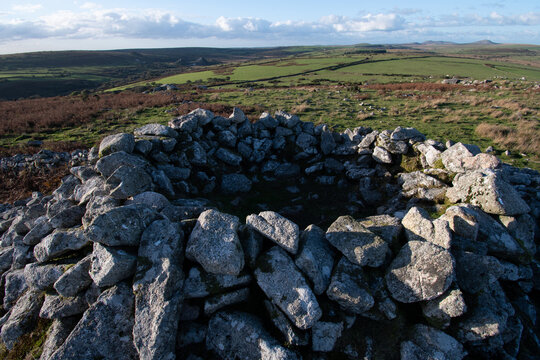 Carburrow Tor, a Bronze Age Cairn on Bodmin Moor Cornwall 