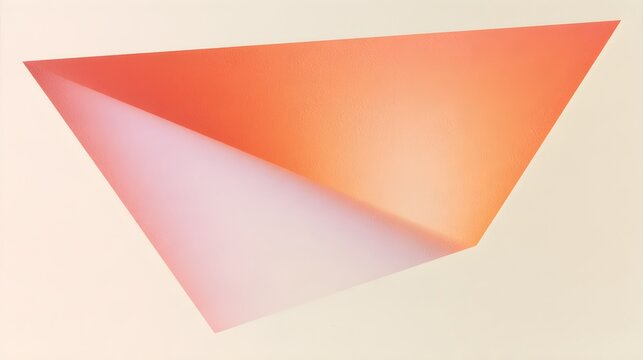 A broad kite shaped gradient folded gently through its center