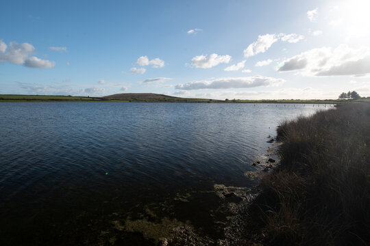 Dozmary Pool, Bodmin Moor, Cornwall in Arthurian Legend where Excalibur is cast