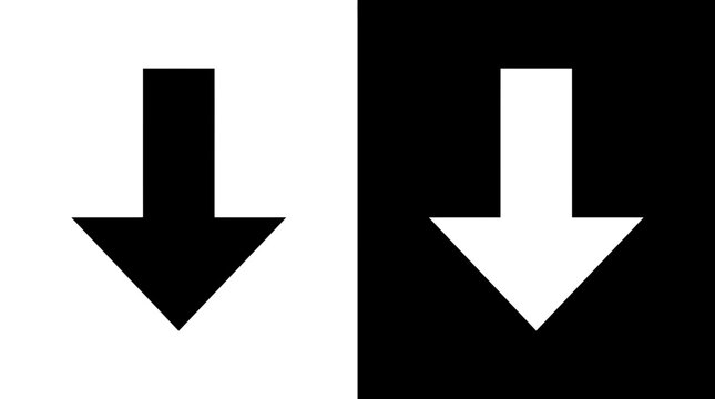Downward arrows icon for scroll down and decrease