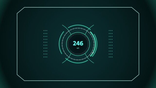 Futuristic Sci Fi HUD UI Kit Asset Dashboard Motion Graphic Illustration
