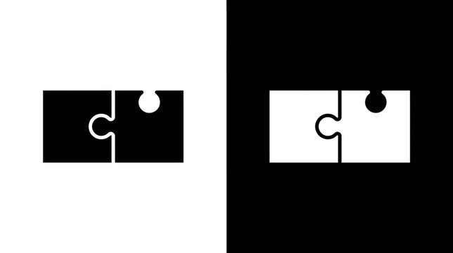 Puzzle piece icon for solution and problem solving