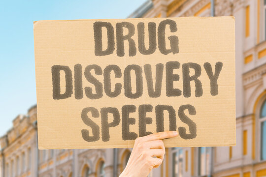 "Drug discovery speeds" Automation shortens medicine development timelines. DISCOVERY. DRUGS. AUTOMATION. MEDICINE. TIMELINES.