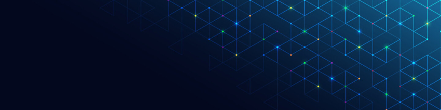 Abstract technology background with a geometric pattern of triangle shapes. Graphic design element