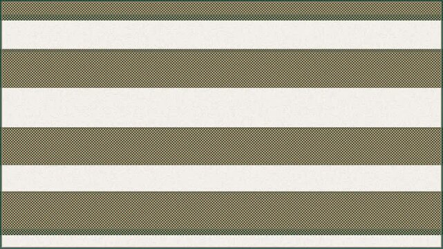 Horizontal Stripes Shifting And Scaling Dynamically Across Three Green And White Panels