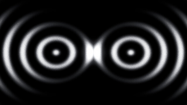 Symmetrical dipole acoustic wave lobes with centered symmetry