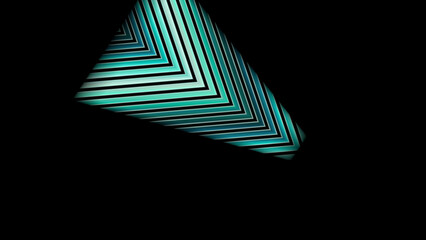 Cascading extruded chevron glass prisms with macro close © AlexGuda