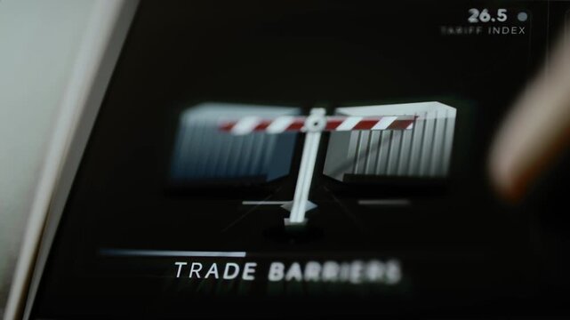 Striped barrier blocks containers at tariff index 26.5