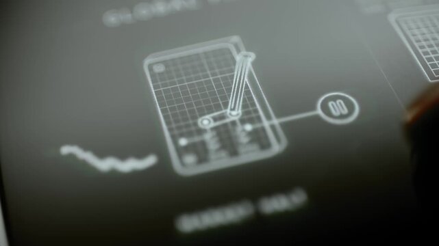 Phone trading graphic introduces a market halt