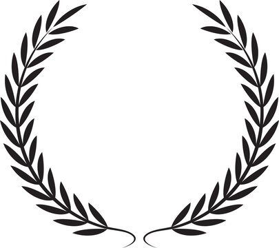 laurel wreath vector icon
