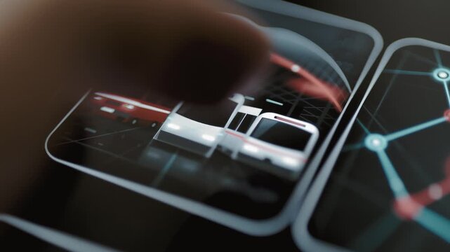 Vehicle cluster tile flashes cyan after touch gesture