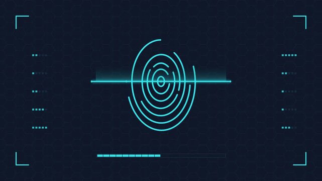 Biometric authentication scan fingerprint recognition security digital interface