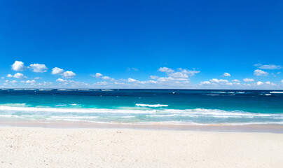 sea landscape. beautiful beach and tropical sea