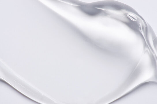 A transparent cosmetic product for skin care. Copy space
