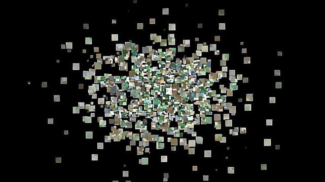 Localized Codec Macroblocking and Digital Compression Glitch Overlay
