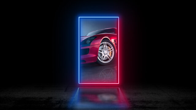 Neon Lights 08 &ndash; Glowing Neon Light Effects, Colorful Electric Beams, Vibrant Illuminated Animations and Futuristic Motion Graphics for Professional Video Editing
