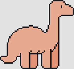 Pixel Art Dinosaur Vector Graphic © yusufmatra