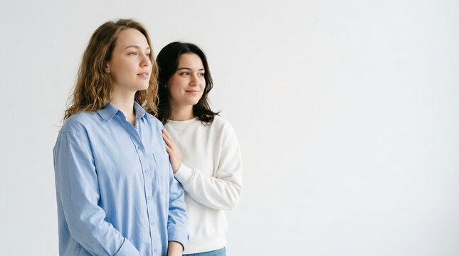 Two women share a quiet, supportive moment, reflecting on human connection and empathy's vital role in fostering positive mental health