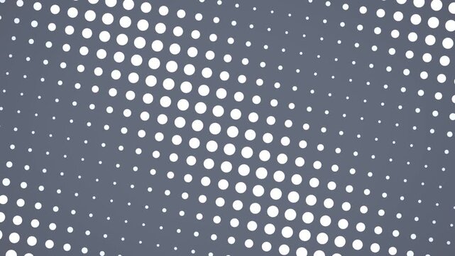 Undulating dot matrix in pearl seamless motion background